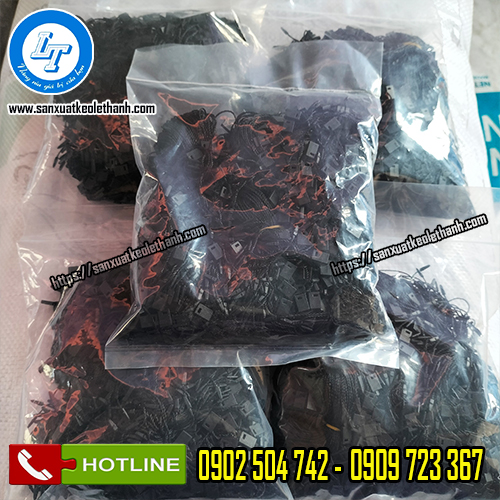 Dây dù treo tag đóng bịch 1000 sợi Dây dù treo tag đóng bịch 1000 sợi