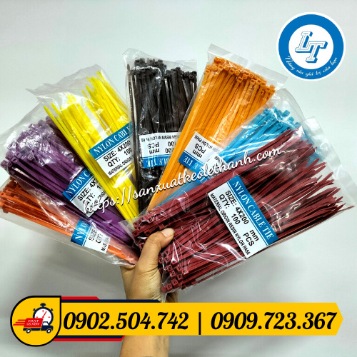 Dây rút nhựa 7 màu Dây rút nhựa 7 màu