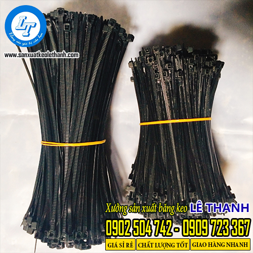 Dây rút nhựa đen 1 tấc và 1,5 tấc