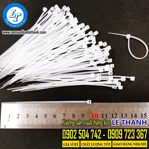 Dây rút nhựa trắng 1 tấc