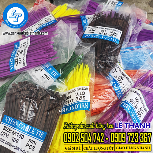Dây rút nhựa buộc hàng nhiều màu