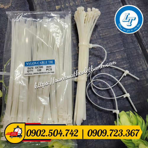 Dây rút tháo mở được màu trắng Dây rút tháo mở được màu trắng