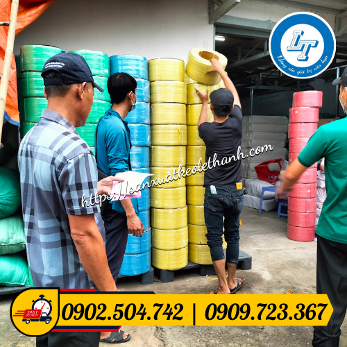 Sỉ 150 cuộn dây đai đủ màu Sỉ 150 cuộn dây đai đủ màu