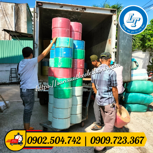 Giao 30 cuộn dây đai nhựa Giao 30 cuộn dây đai nhựa