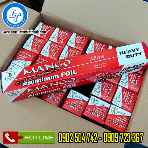 Giấy bạc nướng cuộn nhỏ, thùng 24 cuộn