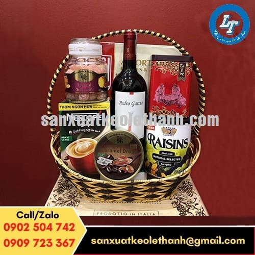 Giỏ quà tết ấn tượng dành cho doanh nghiệp Giỏ quà tết ấn tượng dành cho doanh nghiệp