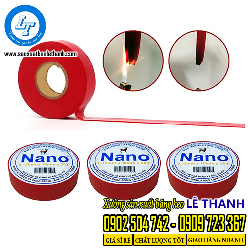 Băng keo điện dân dụng chống cháy, cách điện