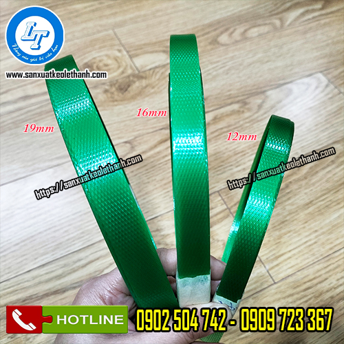 Kích thước của dây đai nhựa pet xanh Kích thước của dây đai nhựa pet xanh