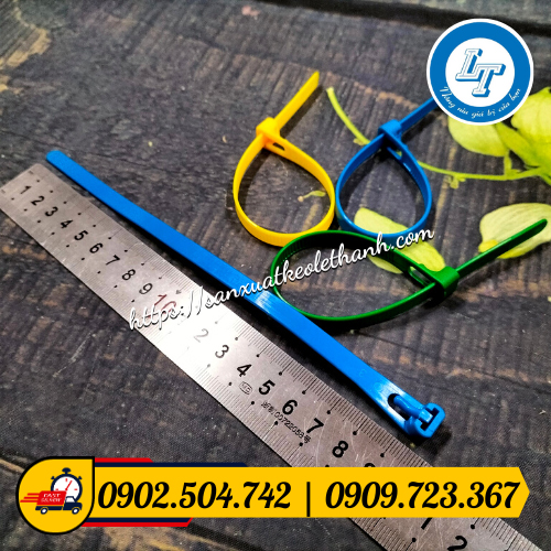 Kích thước của dây rút màu tháo mở được Kích thước của dây rút màu tháo mở được