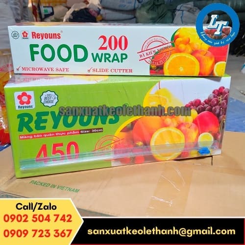 Màng bọc thực phẩm 450 và màng bọc thực phẩm 200 Màng bọc thực phẩm 450 và màng bọc thực phẩm 200