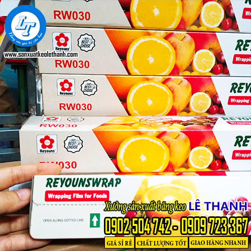 Màng bọc thực phẩm với các thành phần trên bao bì an toàn với người dùng