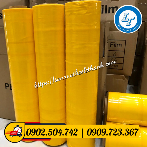 Màng pe màu vàng 50cm Màng pe màu vàng 50cm