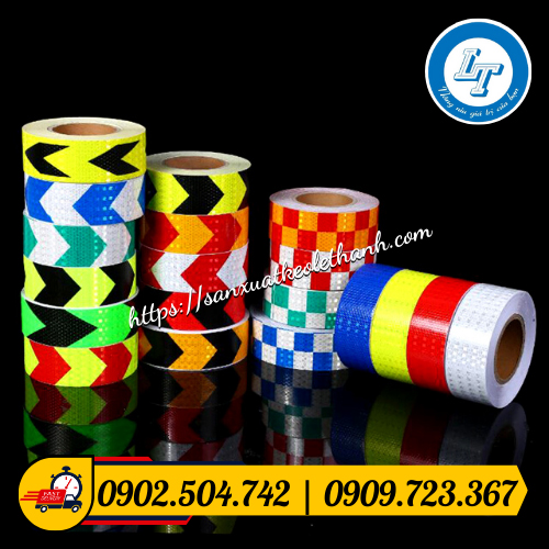 Mẫu mã đa dạng của băng keo phản quang Mẫu mã đa dạng của băng keo phản quang