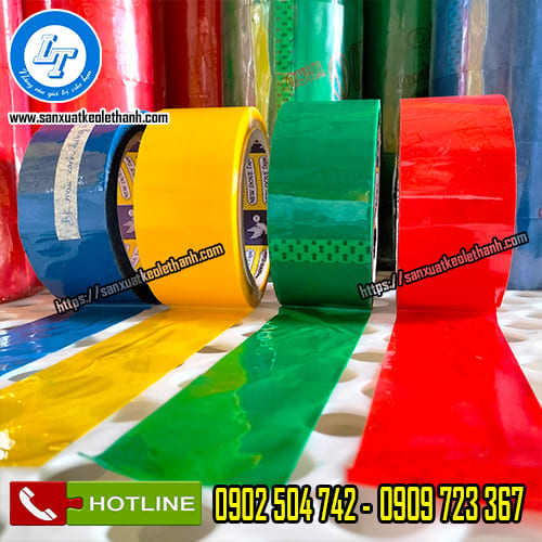 Màu sắc băng keo màu sắc nét, không loang màu hay nổi bóng nước