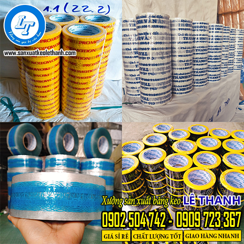 Một số mẫu băng keo in logo theo yêu cầu