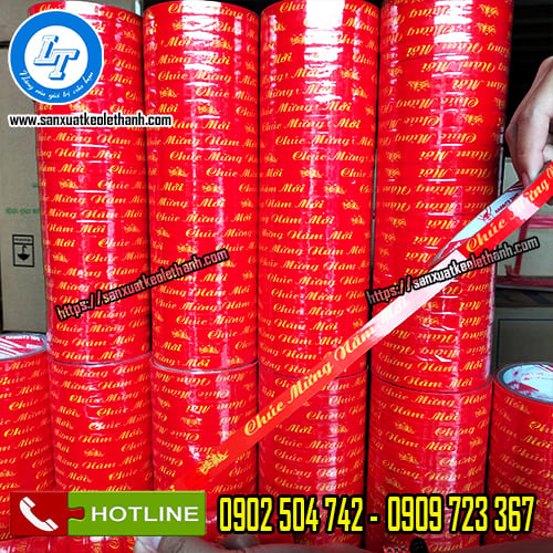 Nguồn sỉ băng keo chúc mừng năm mới giá sỉ
