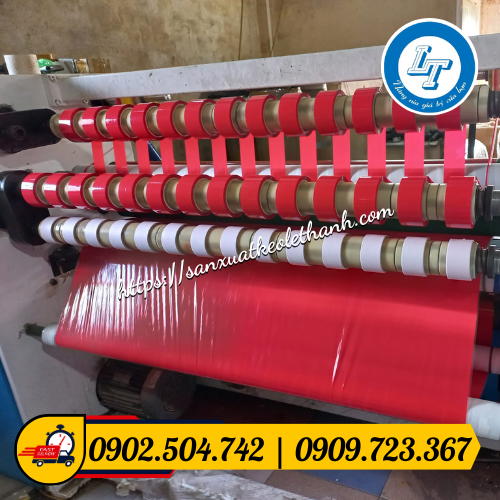 Sản xuất băng keo màu tại xưởng Sản xuất băng keo màu tại xưởng