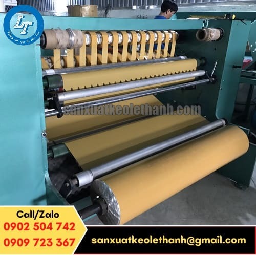 Quy trình sản xuất băng keo đục dán thùng Quy trình sản xuất băng keo đục dán thùng tại Lê Thanh