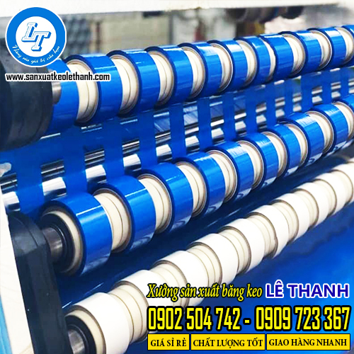 Sản xuất băng keo màu dán thùng xốp