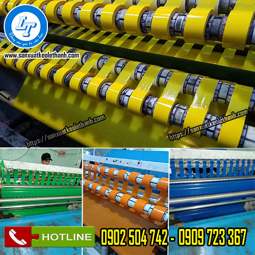 băng keo màu sản xuất tại xưởng