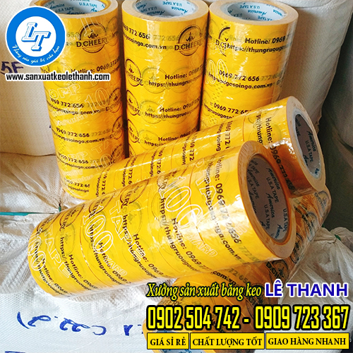 Lê Thanh sản xuất và phân phối băng keo in logo