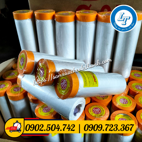 Sỉ số lượng băng keo nilon che sơn giá rẻ Sỉ số lượng băng keo nilon che sơn giá rẻ