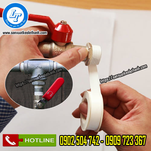 Sử dụng băng keo chống rò rỉ ống nước