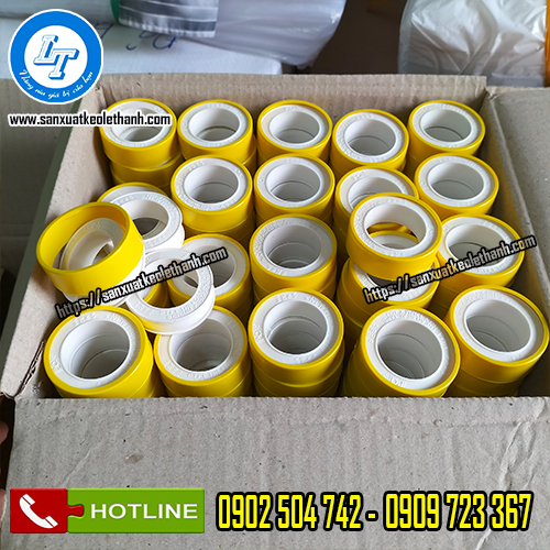 Băng keo cao su non PQ thùng 200 cuộn Băng keo cao su non PQ thùng 200 cuộn