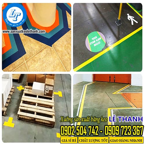 Ứng dụng băng keo dán nền nhà xưởng