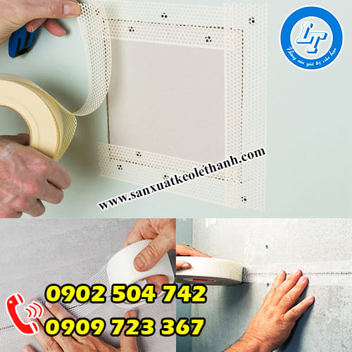 Ứng dụng của băng keo lưới trần thạch cao