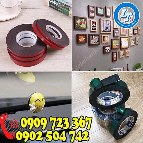 Ứng dụng băng keo mút xốp hai mặt Ứng dụng băng keo mút xốp hai mặt