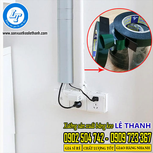Ứng dụng dán nẹp điện của băng keo xốp