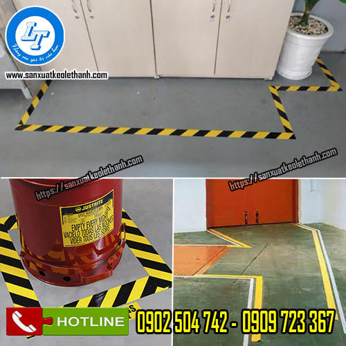 Vai trò của băng keo dán nền trong phân chia nhà xưởng