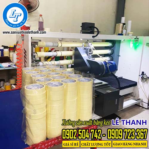 Xưởng sản xuất băng keo giấy nhăn kích thước theo yêu cầu