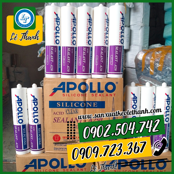 Sỉ thùng 25 chai keo silicon apollo a250 Sỉ thùng 25 chai keo silicon apollo a250