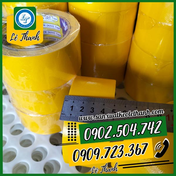 Băng keo vải bạt có kích thước 5cm, đủ màu, chất lượng cao Băng keo vải bạt có kích thước 5cm, đủ màu, chất lượng cao