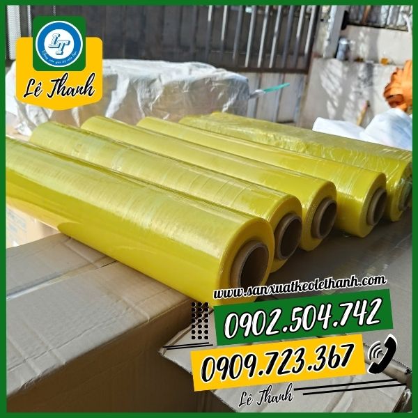 Màng pe màu vàng dẻo dai Màng pe màu vàng dẻo dai