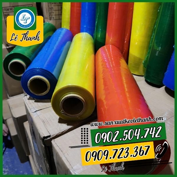 Màng pe màu xanh, đỏ, vàng, lá Màng pe màu xanh, đỏ, vàng, lá