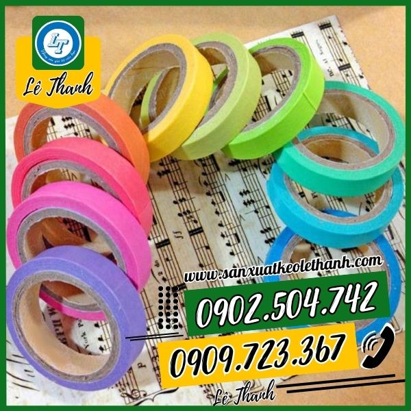 màu sắc đa dạng của băng keo giấy màu màu sắc đa dạng của băng keo giấy màu