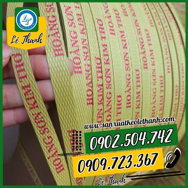 Dây đai nhựa in logo thương hiệu Dây đai nhựa in logo thương hiệu