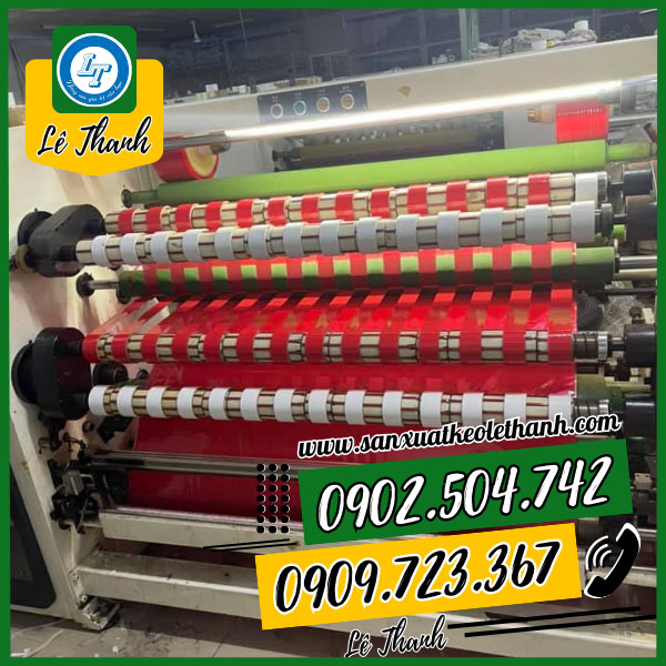 Quy trình sản xuất băng keo màu tại kho Quy trình sản xuất băng keo màu tại kho