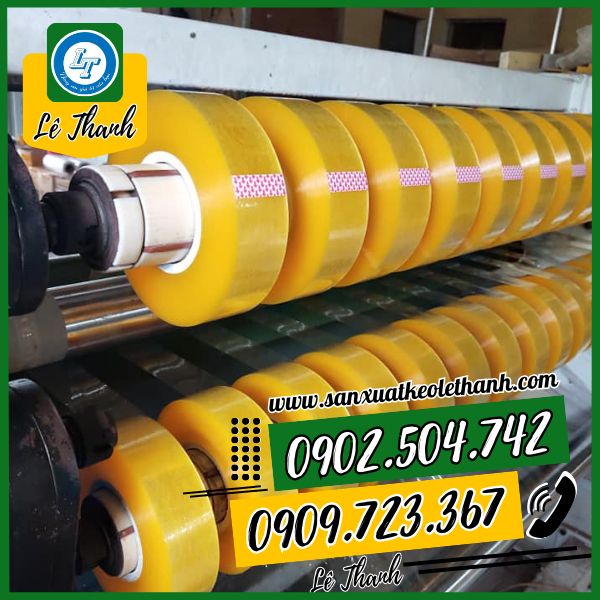 Sản xuất băng keo vàng chanh tại xưởng Sản xuất băng keo vàng chanh tại xưởng