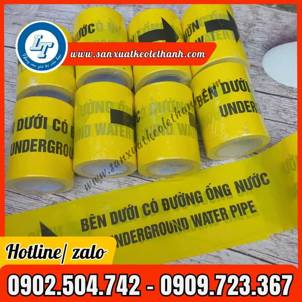 BĂNG RÀO CẢNH BÁO ĐƯỜNG ỐNG NƯỚC