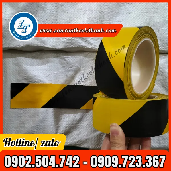 BĂNG KEO DÁN NỀN SỌC VÀNG ĐEN