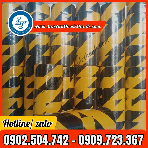 BĂNG KEO DÁN NỀN SỌC VÀNG ĐEN