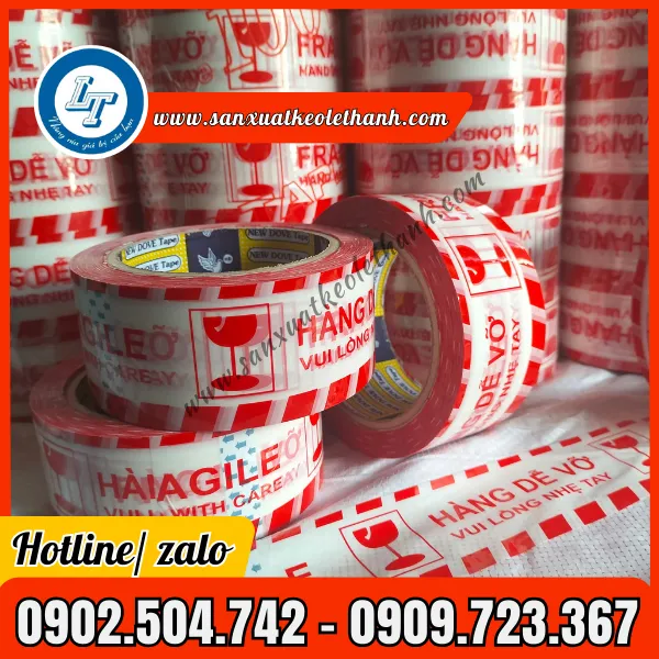 BĂNG KEO IN CHỮ HÀNG DỄ VỠ