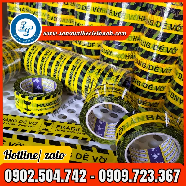 BĂNG KEO IN CHỮ HÀNG DỄ VỠ