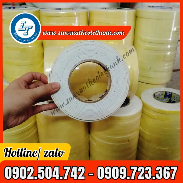BĂNG KEO MÚT XỐP 2 MẶT