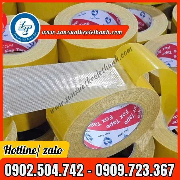 BĂNG KEO SỢI THỦY TINH 2 MẶT