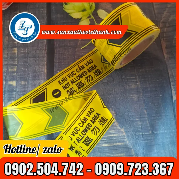 CUỘN BĂNG RÀO CẢNH BÁO MÀU VÀNG